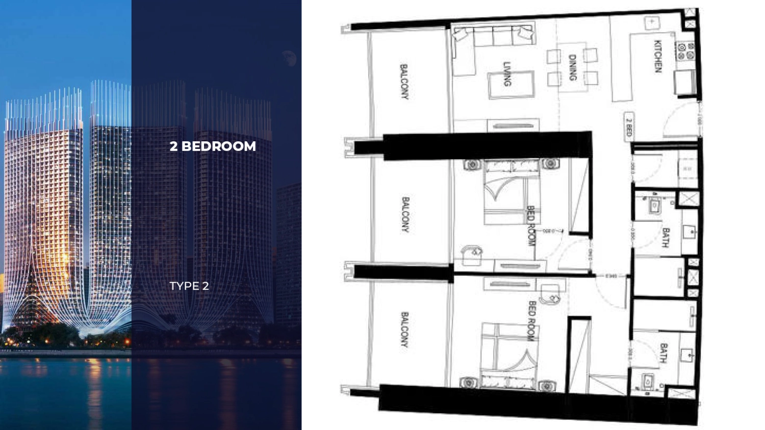 2 BR - Type B